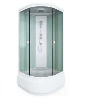 Душевая кабина Arcus Style S-40 80x80x215 с высоким поддоном с крышей